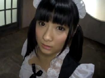 怯えるミニ系メイドを縄で縛って拘束調教!!ハードなほどに笑顔になるマゾヒスト女子