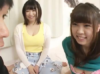 性的欲望オバケな姉妹に襲われて口内性交で勃起させられたペニスは無事膣内暴発