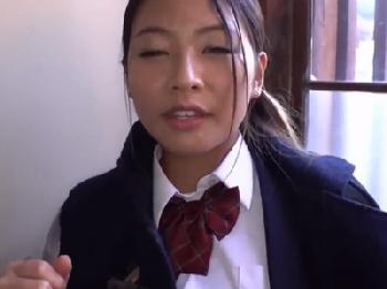 巨乳ギャルな女子校生にスクール水着着せて風呂場で官能的SEX!!