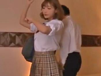 ギャル女子校生とホテルで楽しい痴漢プレイシチュエーションセックス
