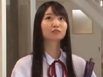 びしょ濡れノーブラ女子校生が体育倉庫で巨根先生と密かにタブーSEX