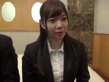 会社の先輩とホテルで膣射交尾した巨乳女性会社員