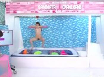 人間UFOキャッチャーで堕ちたら罰ゲームにローション性交