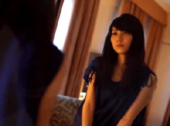 絵にかいたような奇跡の美女ハイリース履いたままの卑猥な喘ぎに興奮射精