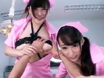 患者の性的欲望処理をする痴女ナースコンビ