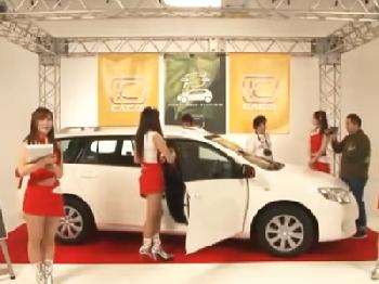 モーターショーでタイムストップ!!キャンギャルたちを性行為したい放題
