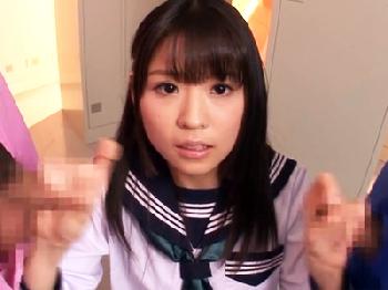 美少女女子校生が制服やスクール水着姿で男子と校内の至る所でSEX狂いW