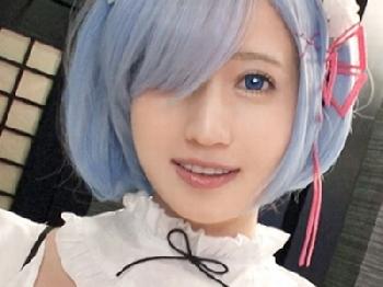 リゼロ・レムのコスプレをする神レベルの素人コスプレイヤーと3P性交オフ会!!