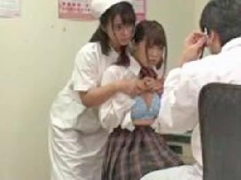 ナースもグルになって女子校生の膣内を検査する病院