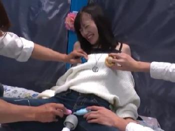 絶頂耐え企画に参加したはずなのにペニスはめられた素人さん