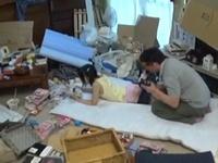 団地の部屋に●学生を連れ込んで激烈な性行為
