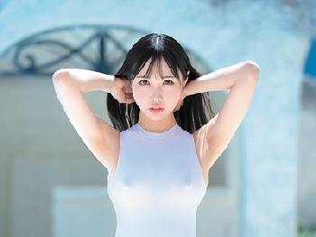 AVなんて無関係そうなお淑やかタイプの美女が透け水着着てデビュー