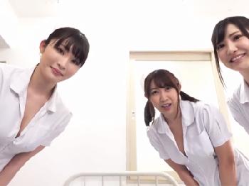 動けない僕の精液を嬉々として搾り取る痴女ナースたち