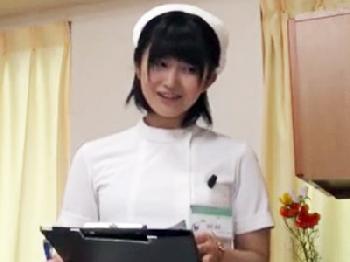 可愛いナースの透けパンに勃起!!辛抱できずお尻を触って撫で回したらまさかの神展開に