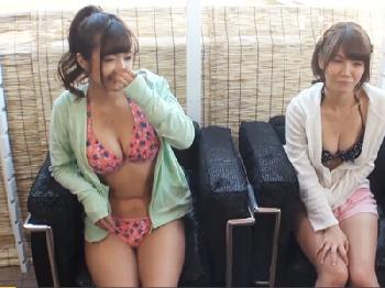 巨乳娘2人を並べて突きまくる光景がエロ過ぎて無許可で腟内射精した結末