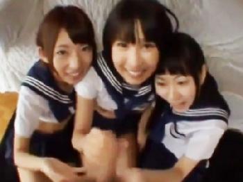 制服妹と超ハーレム性活で順番に種付けW