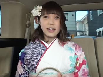 ナンパで捕まえた成人式帰りの美少女がゴム無しで挿入されて着床イキ