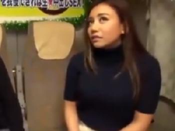 素人陰茎を10分で絶頂させられなかった松本メイが罰ゲーム中出し受け入れ!!