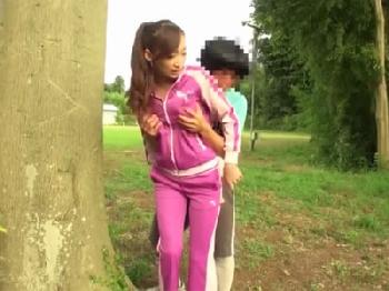 巨乳美女が少年に野外で犯されて無慈悲な女陰へ直射精