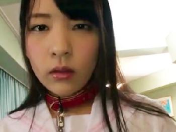 制服姿のベビーフェイス美少女あべみかこが凄絶ピストンで連続オーガズム