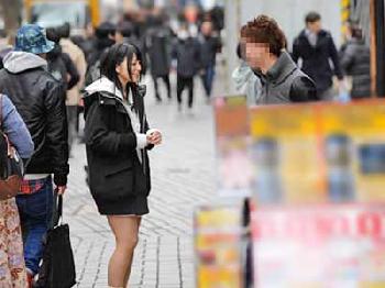 逆ナンパした素人男性と即挿入