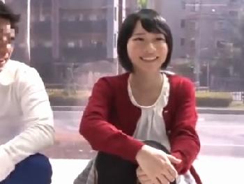 19歳の黒髪美少女がした後のリアクションも可愛い秀逸マジックミラー号