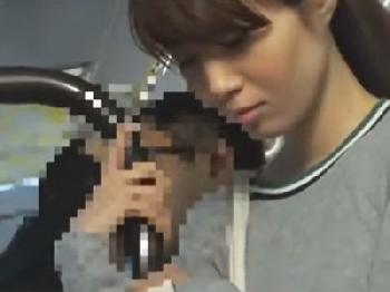 清楚なスレンダー美女が痴漢男に挿入され→お尻にぶっかけ射精