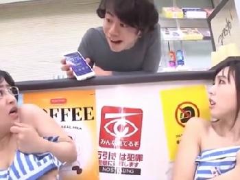 催眠アプリGET!!コンビニ店員を支配して店内で好き勝手し放題!!