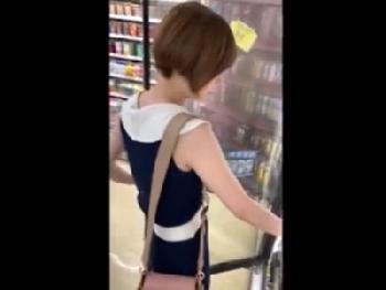 ショートボブの現役素人さんとコンビニで飲み物を買ってしっぽりラブホ個人撮影