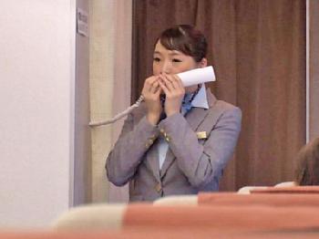 フライト中の機内で忍び寄る痴漢師に否応なしに昇天させられ膣内で子種を爆射されるキャビンアテンダント