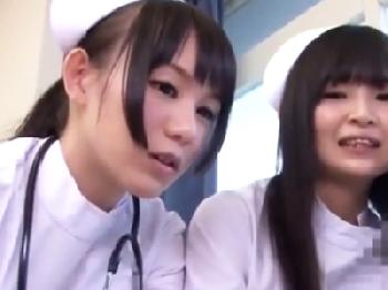 罵倒しながら患者の祖チンから精液抜き取るナース