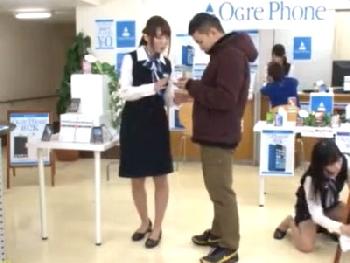 携帯販売ショップでタイムストップ!!敏腕OLから新人まで思うがままに強姦W