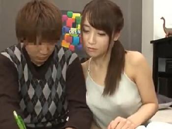 家庭教師のお姉さんが痴女って来たので中出し