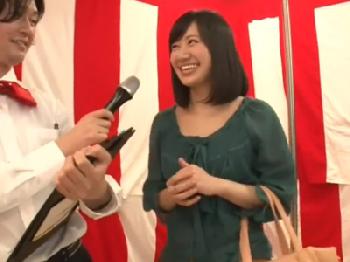 絶頂耐えエロ企画ですんなり失敗してぶっかけられた素人さん