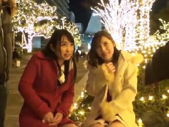 素人美女コンビをナンパで捕まえて→お持ち帰り挿入