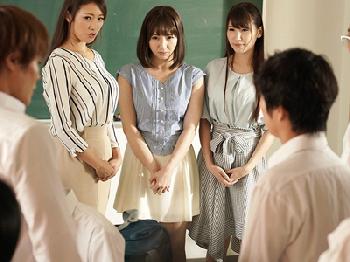 生徒たちにアナルを狙われたとても綺麗な女性教師たち