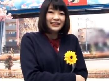 卒業式直後の女子校生をマジックミラー号に連れ込み全身ペロペロ→巨根ぶち込み性行為