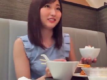 ご飯を奢ってナンパした素人さんと即ホ即挿入