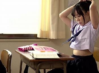 まさに制服美処女!!清純派の理想形であるポニーテール女子校生と性行為する