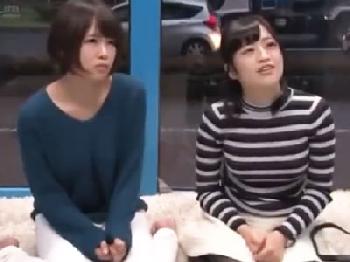 素人美女二人がマジックミラー号で言葉巧みに丸め込まれてしまい性行為に発展→ぶっかけに悶絶