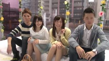 2組のカップルをナンパしてお互いの相手を交換してSEXさせた結末