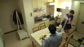 朝から冷酷非道な中年男に犯されて女性器内部で射精される日々に耐えながら生きている女子校生娘W