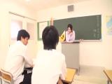 イヤな事があってそれを忘れようと男子生徒たちを魅惑的に誘い乱交SEXする女教師W