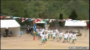 体育祭中に女生徒を否応なしに襲って無慈悲な中出し性暴行