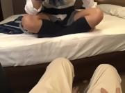 ほんのり焼けた肌がエロティックなギャル美少女が得意のバキュームフェラチオでペニス瞬殺W