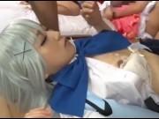 コスプレーヤーのオフ会を開催→実は乱交パーティであっちこっちで性行為