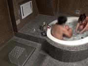 Gカップ限定の街ゆく巨乳さんがマイクロ水着でDTとふたりで混浴体験→赤面筆おろし