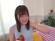 女子アナウンサーになりたい巨乳美少女がニコニコ笑顔で挿入して絶頂
