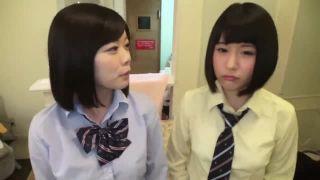 セクロスにとても関心がある美少女女子校生コンビがピンクオマンコを晒して挿入欲求する